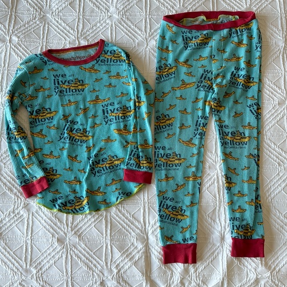 ROWDY SPROUT | Soft Waffle Pajamas Long Johns | Size 4T - Picture 1 of 6